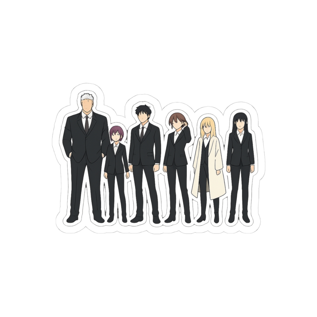 Mononogatari Team Botan Anime Sticker