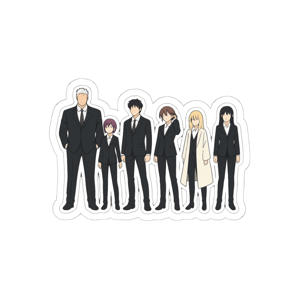 Mononogatari Team Botan Sticker | Cute Anime Vinyl Decal