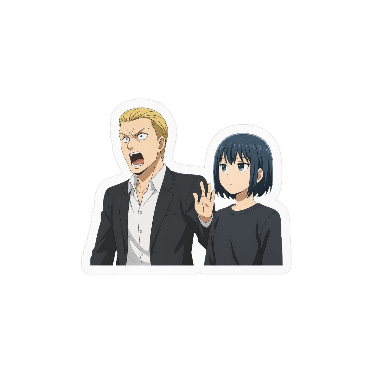 Hinamatsuri Festival Sticker | Kawaii Vinyl Decal - alternate angle 2, merchandise
