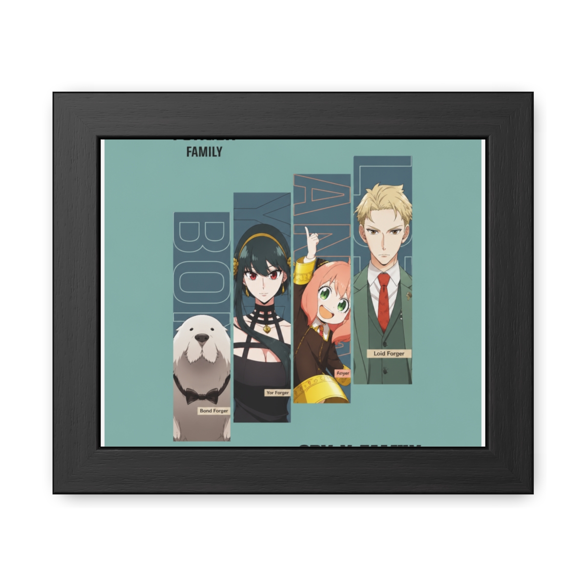 Spyxfamily Spy x Family. FORGER FAMILY Framed Poster