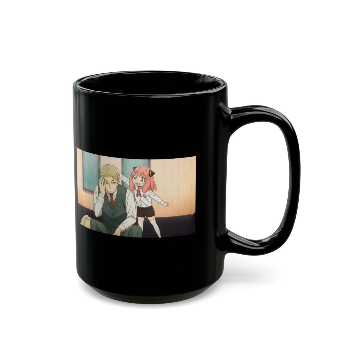 Spy x Family Black Mug #2 - alternate angle 5, merchandise