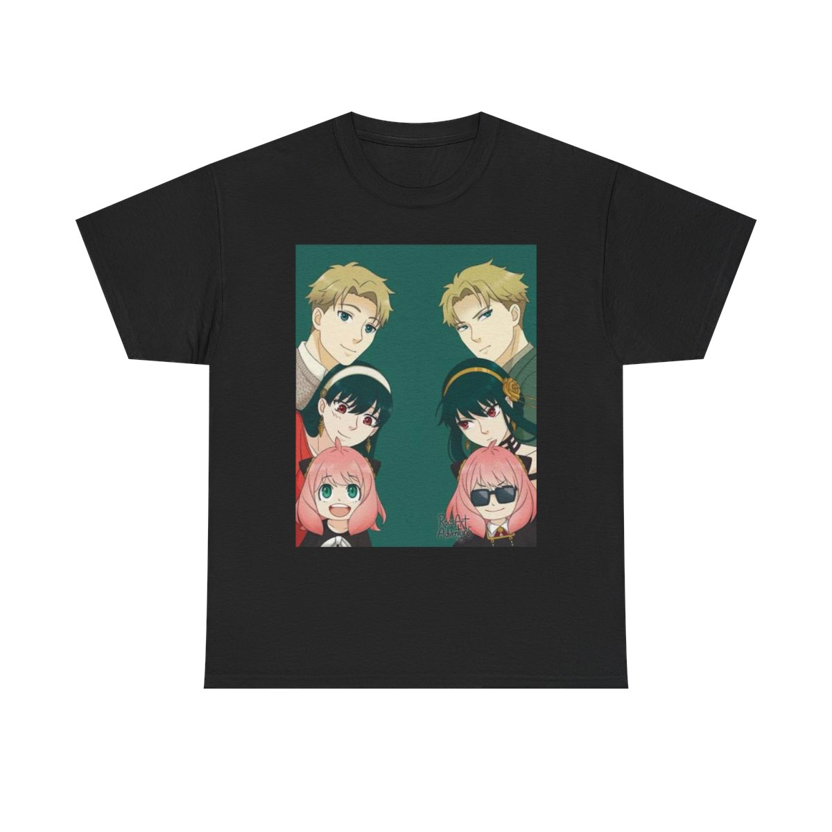 Anime Squad Portrait Tee | Cute Pink-Haired Girl & Blonde Characters Spy x Family - Official t-shirts merchandise